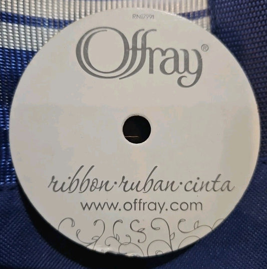 Offray Ribbon 5/8" x 18 Ft Gray