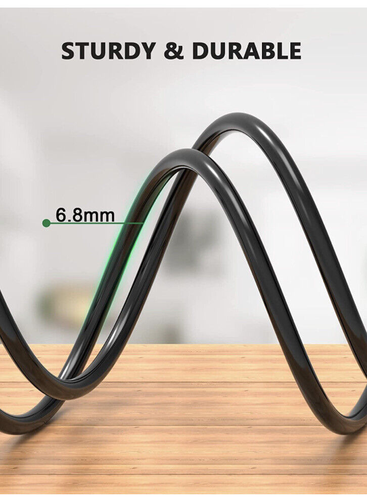 NEW Computer Replacement Power Cord | 6-Foot | Black