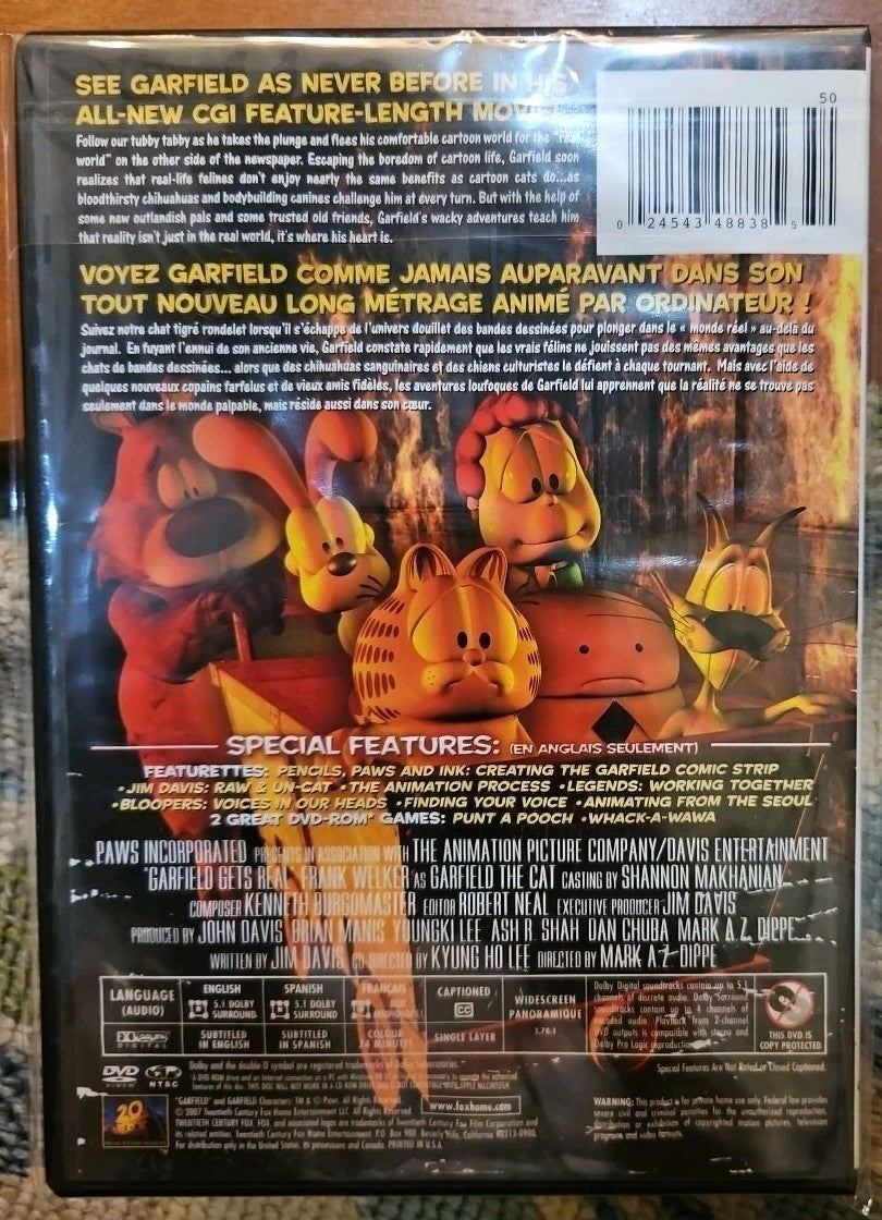 Garfield Gets Real (DVD) Tested. No Scratches. New Case. Resealed