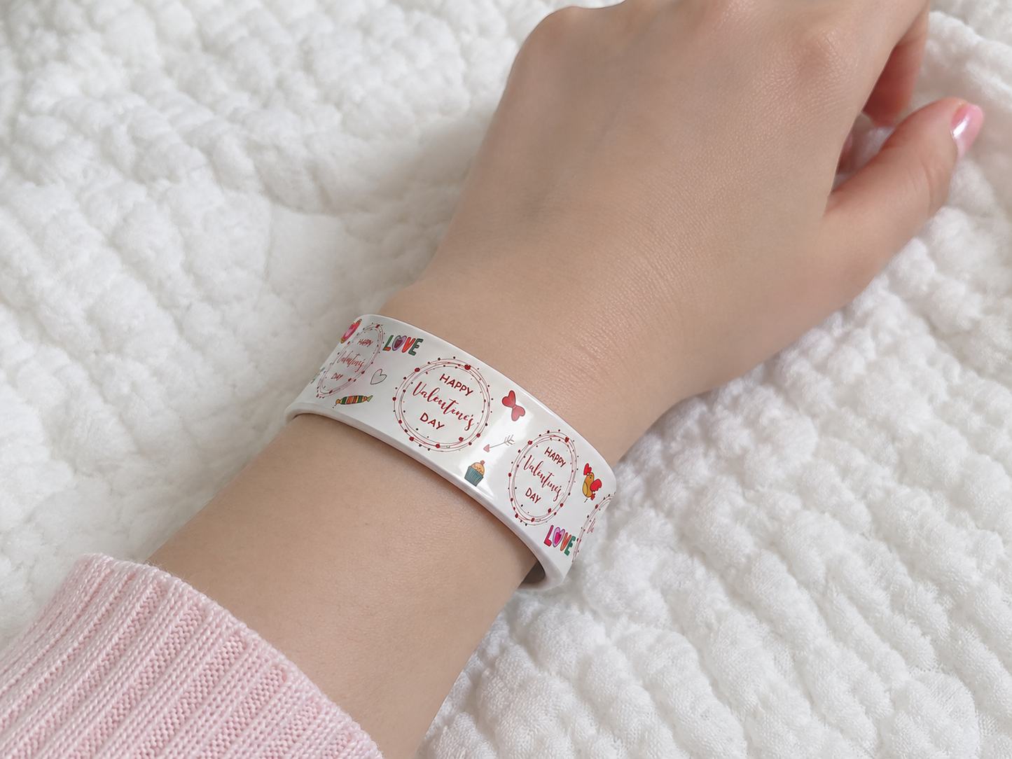 Slap Band Slap Bracelet  Vinyl Coated