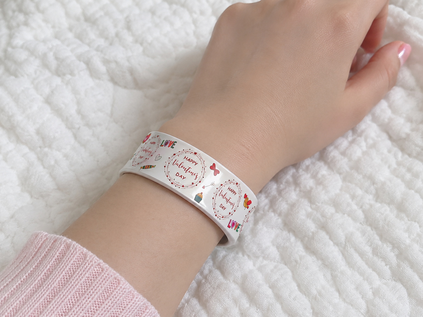 Slap Band Slap Bracelet  Vinyl Coated