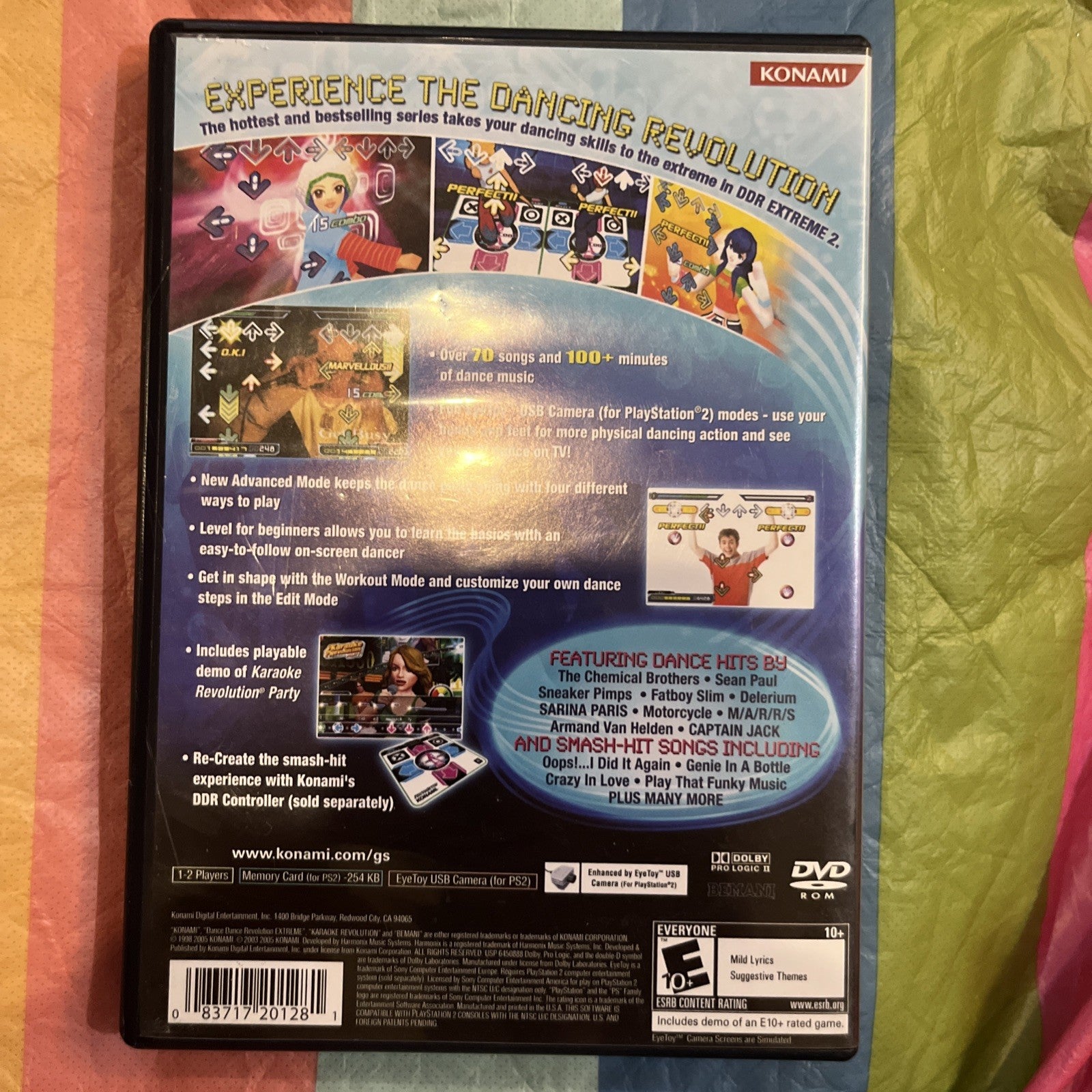Dance Dance Revolution Extreme 2 (PS2) Manual. Tested.