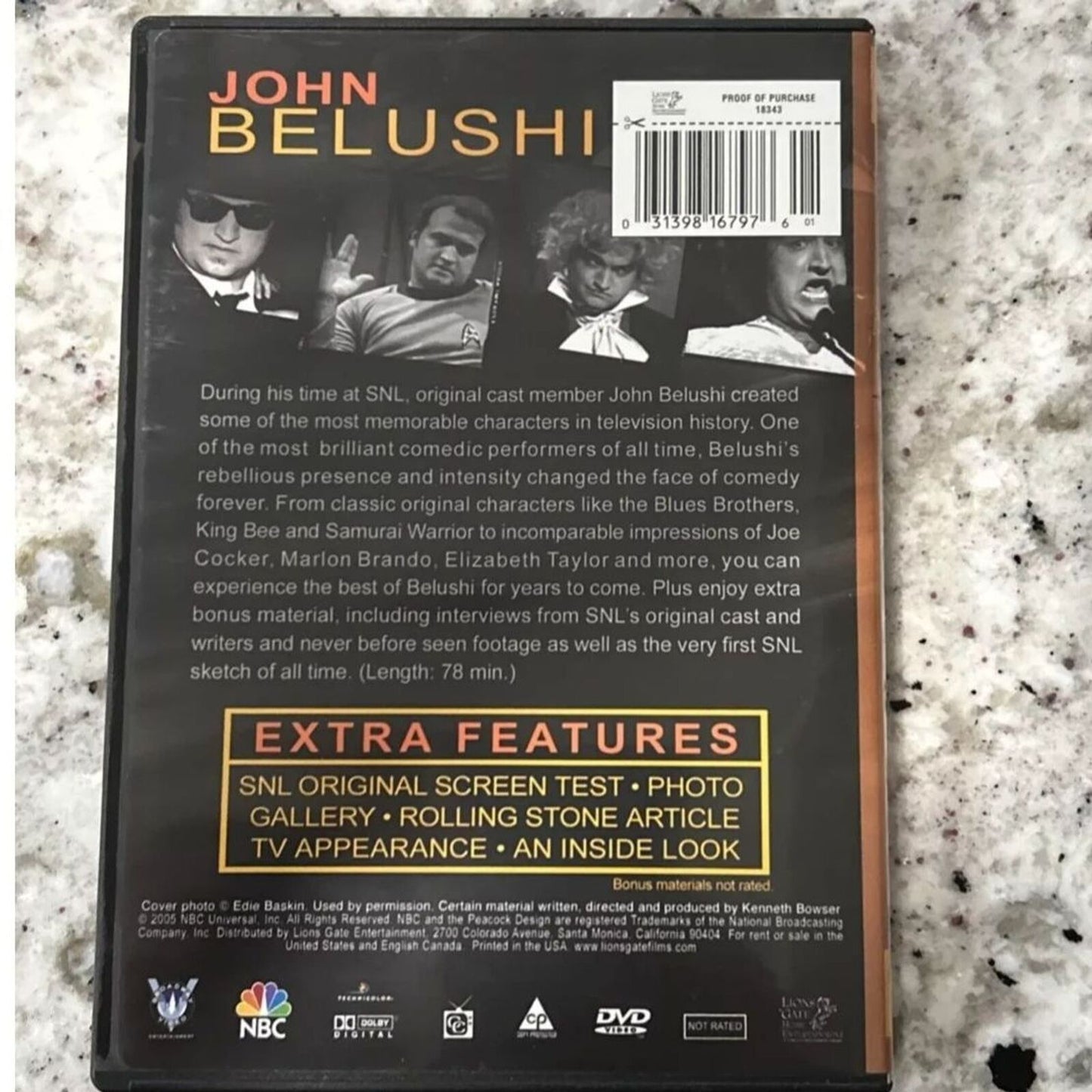 The Best of John Belushi (DVD) Brand New Sealed