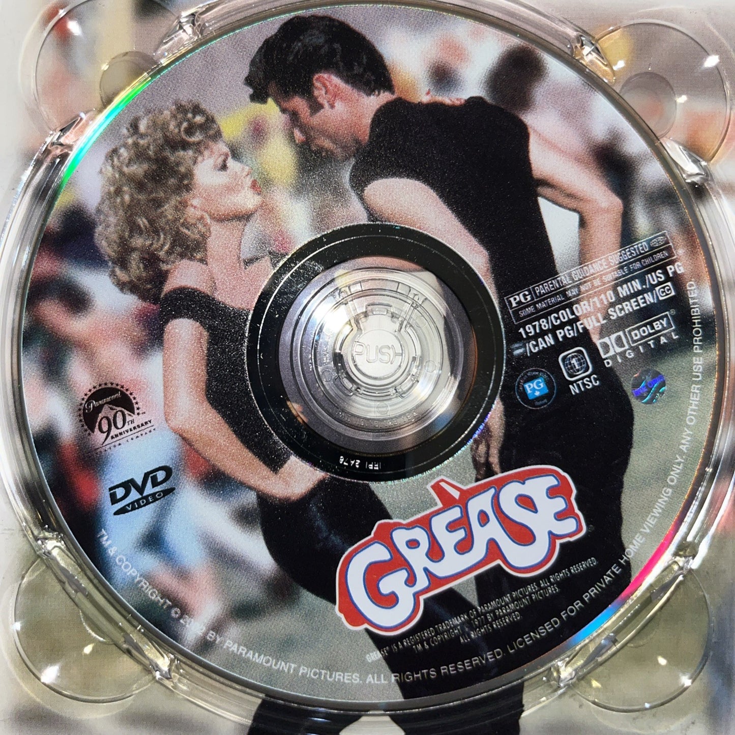 Grease (DVD, 2003, Full Frame Checkpoint) Tested. With Slipcover
