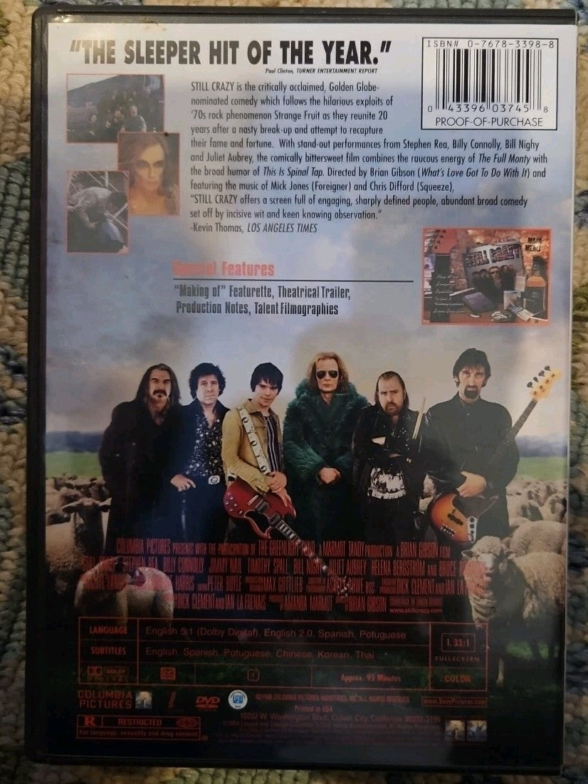 Still Crazy (DVD, 1998) New