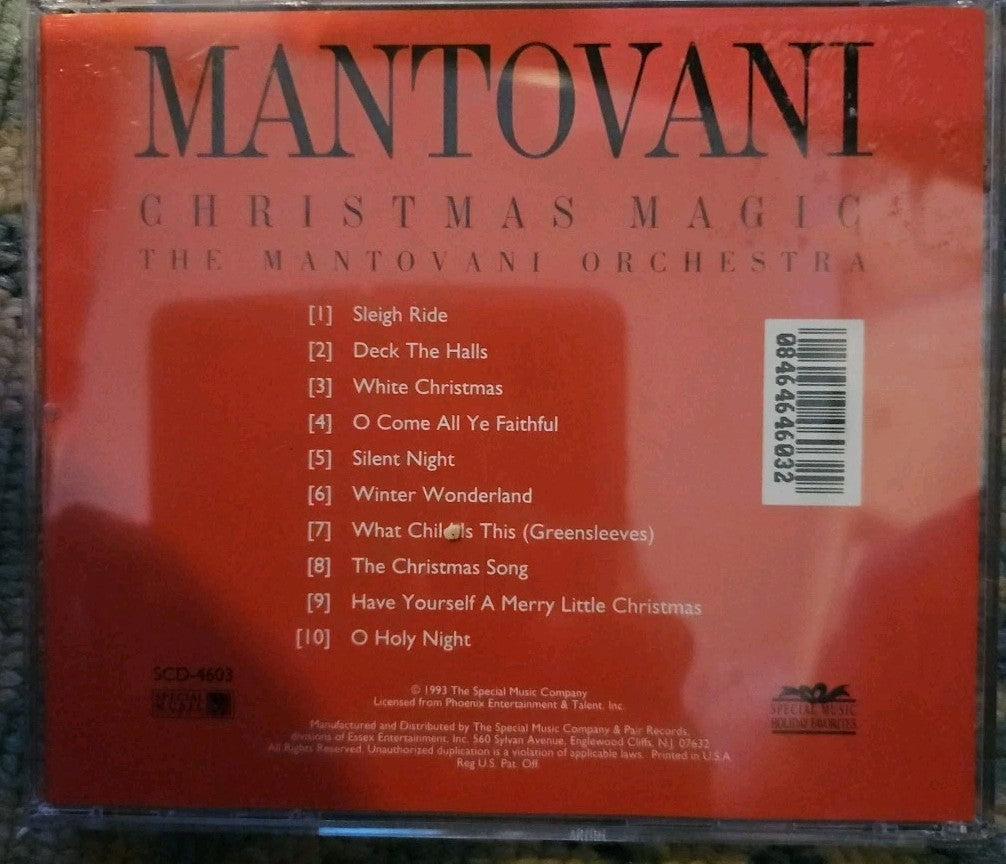 Christmas Magic by Mantovani Orchestra (CD, Special Music Company) New