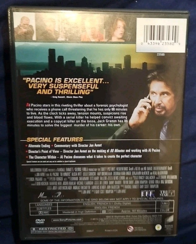 88 Minutes (DVD, 2008) New Sealed