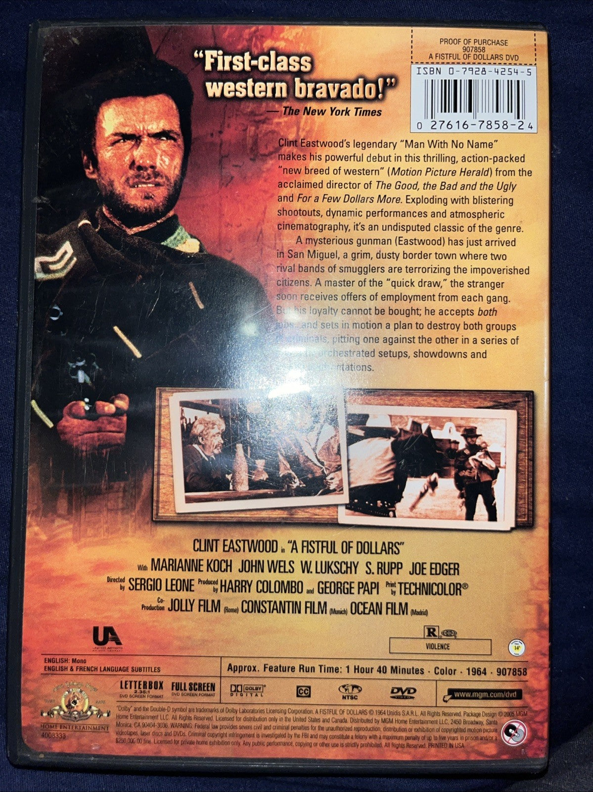 A Fistful of Dollars (DVD, 1964) Tested