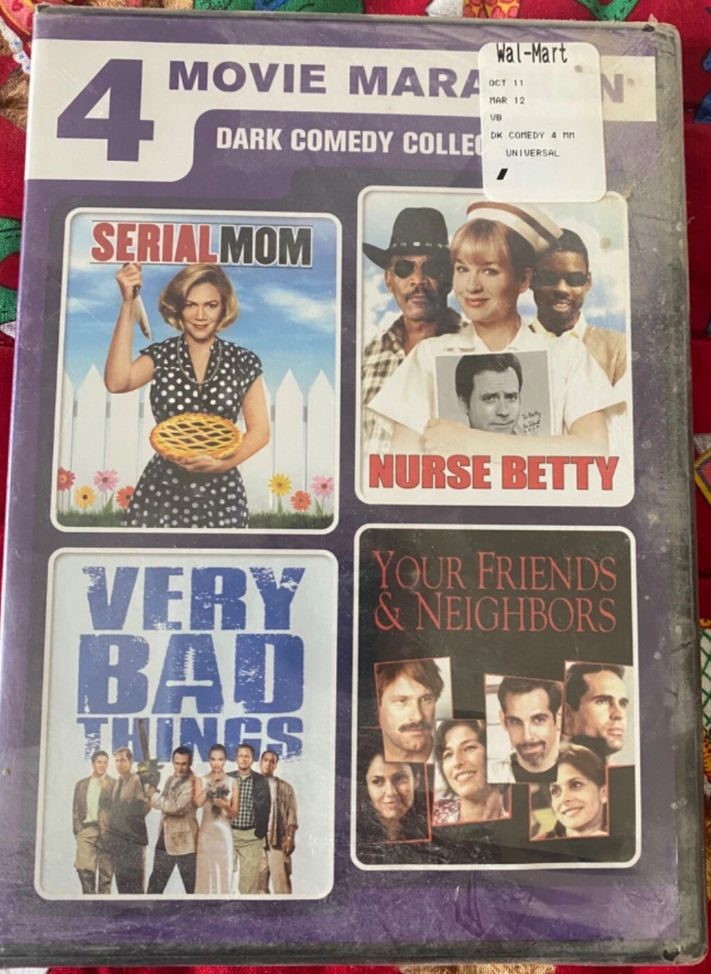 4 Movie Marathon Dark Comedy Collection (DVD) Tested. New case
