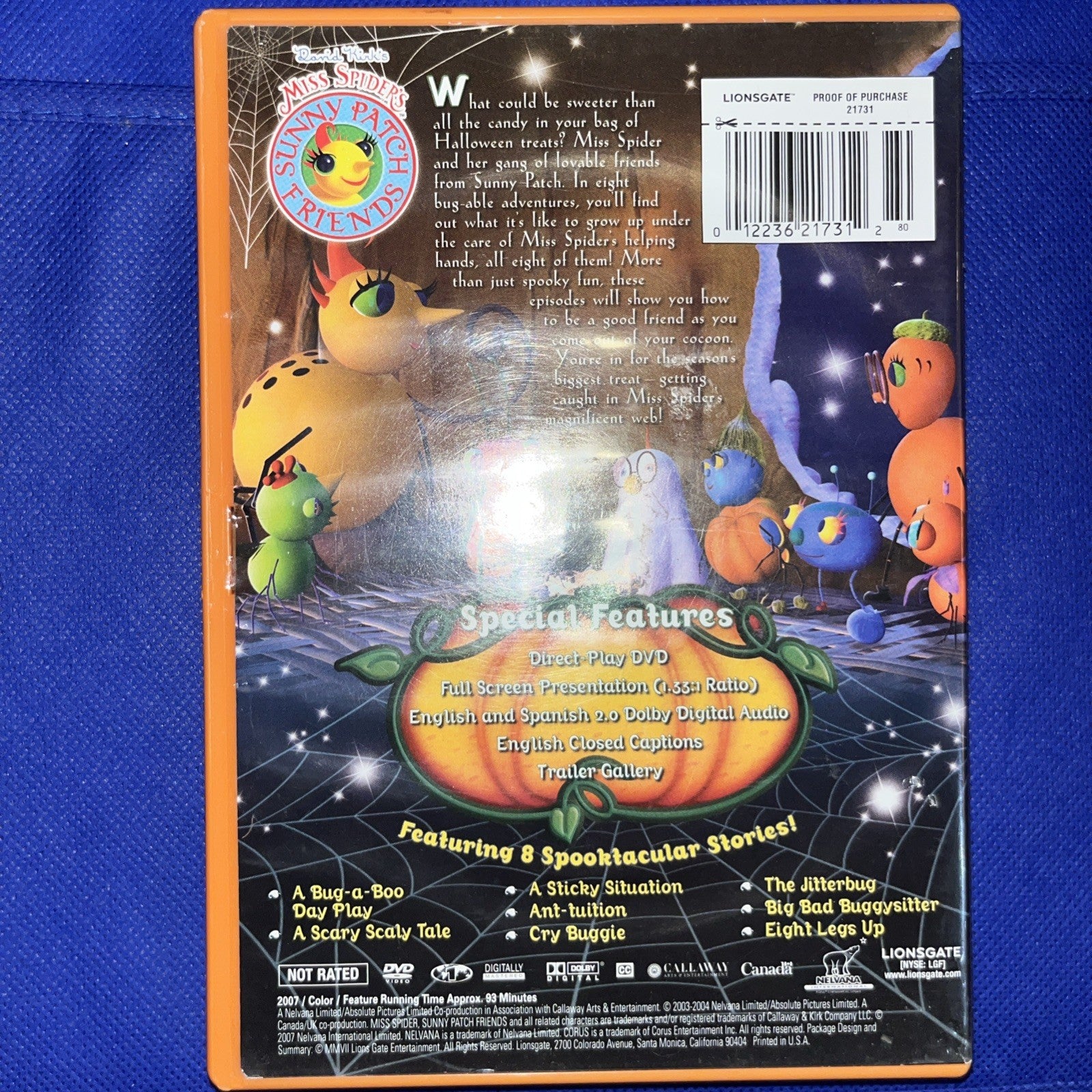 Miss Spiders Sunny Patch Friends - Bug-A-Boo Day Play (DVD, 2007)