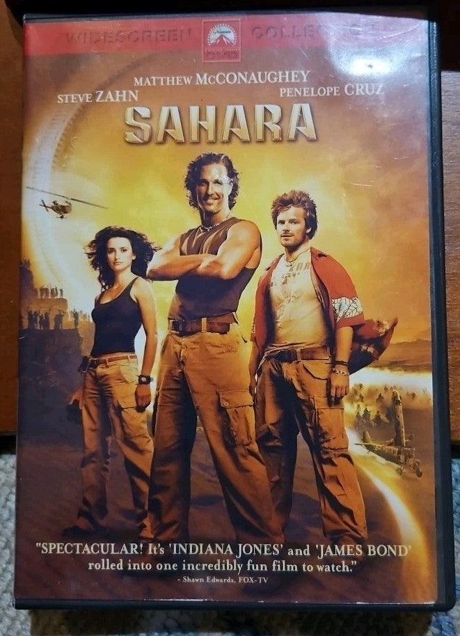 Sahara (DVD, 2005, Widescreen) New Sealed