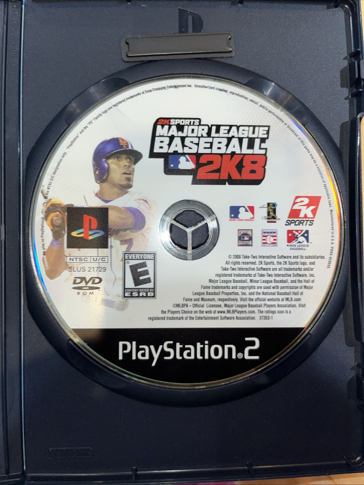 Major League Baseball 2K8 (PS2) Insert Has Moisture Damage. Tested. No Scratches