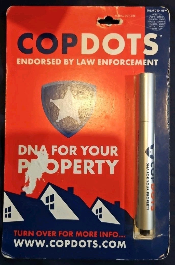 COPDOTS Cop Dots Sticker Dispenser Pens - DNA For Your Property - CD-1301 NEW!