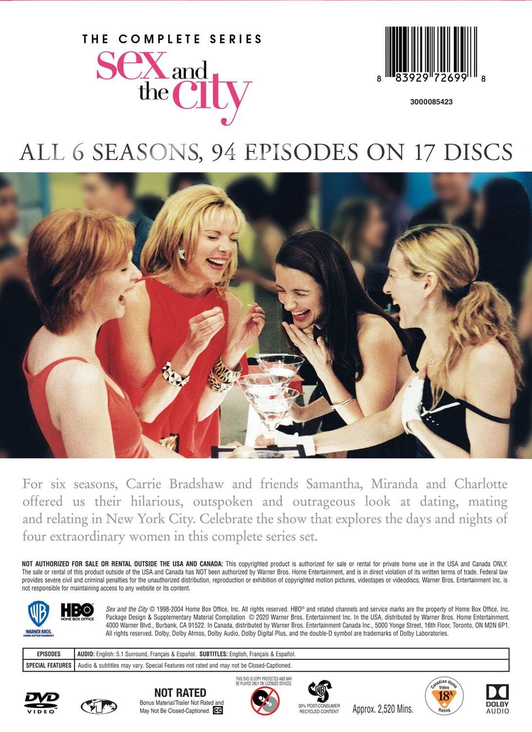 Sex and the City Series 1 through 6 Replacement Discs