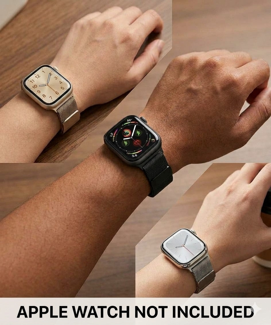 3-Pack Milanese Loop Bands For Apple Watch Series 1-10 SE 38mm 40mm 41mm...