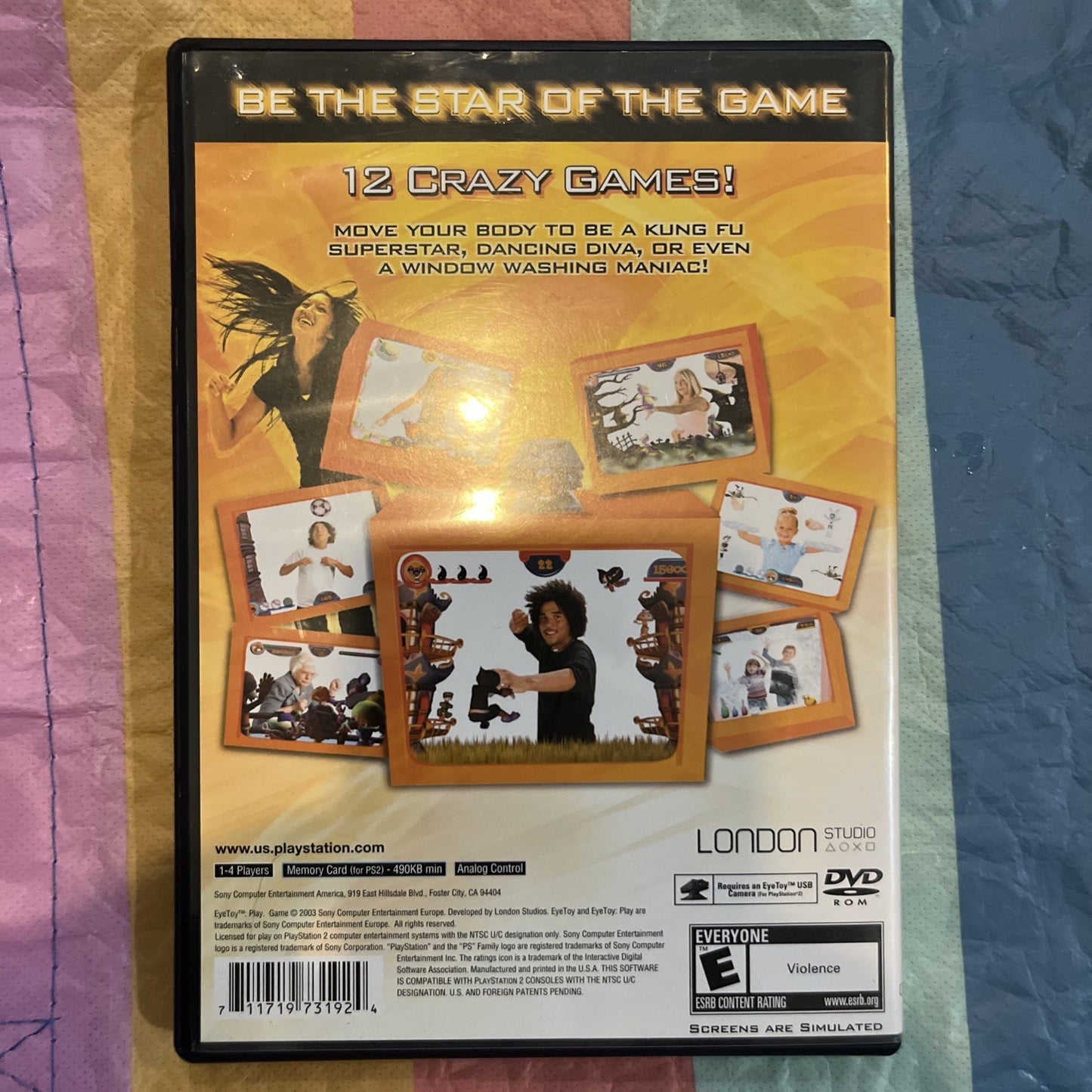 EyeToy: Play (PS2) Requires Eyetoy Not Included. Tested. Manual. Original Case