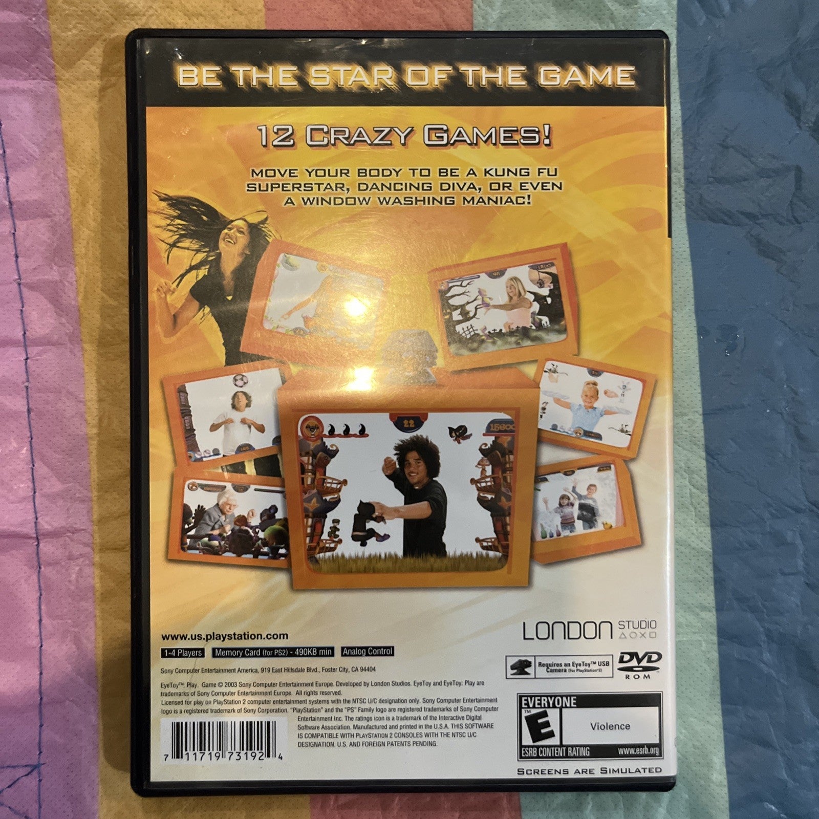EyeToy: Play (PS2) Requires Eyetoy Not Included. Tested. Manual. Original Case