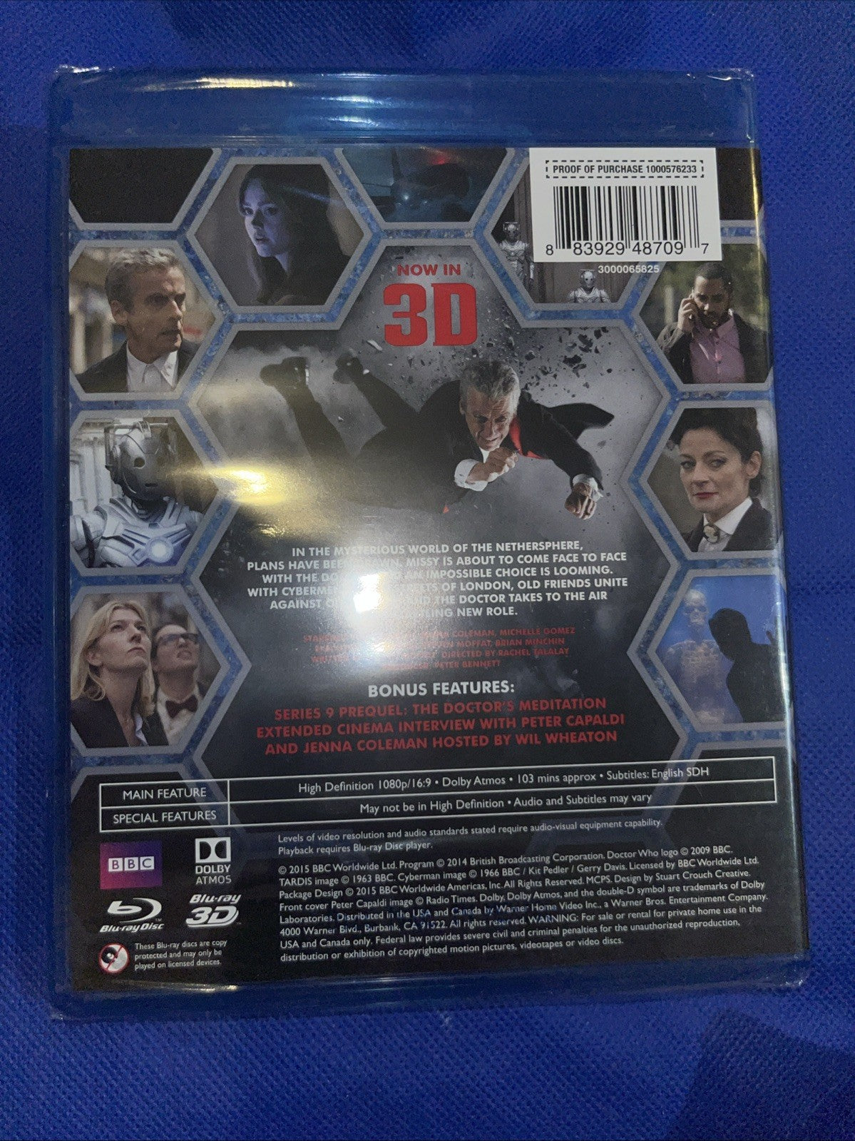 Doctor Who: Dark Water / Death in Heaven 3d (Blu-ray 3D, 2014) Sealed