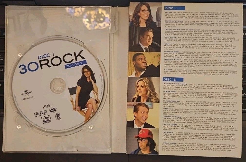30 Rock Season 3 (DVD) MISSING OUTER SLEEVE