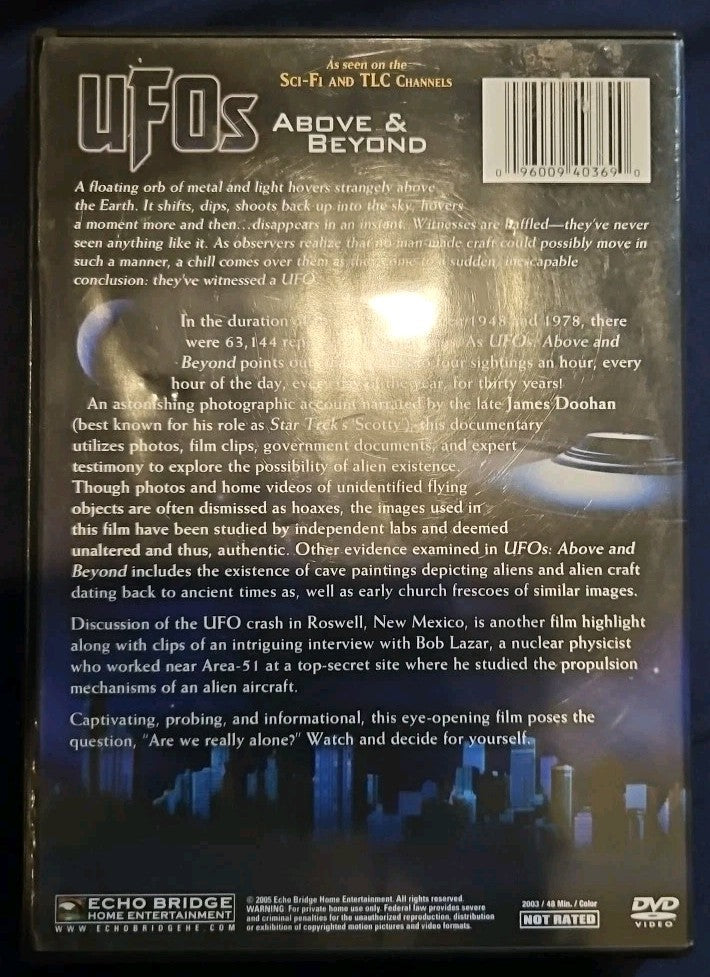 UFOs Above and Beyond (DVD, 2005) New Sealed