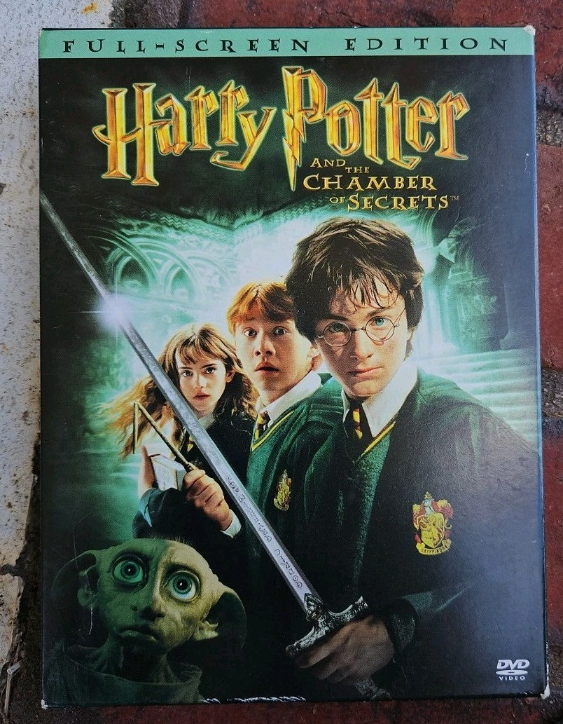 Harry Potter Double Feature: Year 1  Year 2 (DVD, 2012) Tested. Worn Cases. 