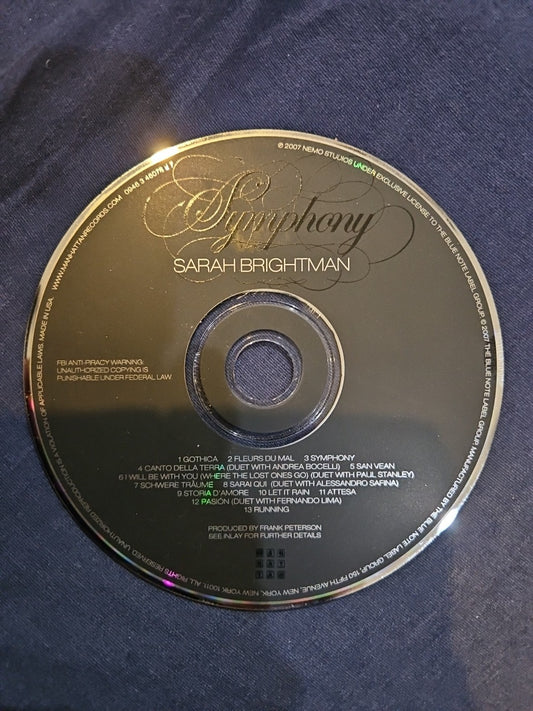 Sarah Brightman Symphony (CD) DISC ONLY