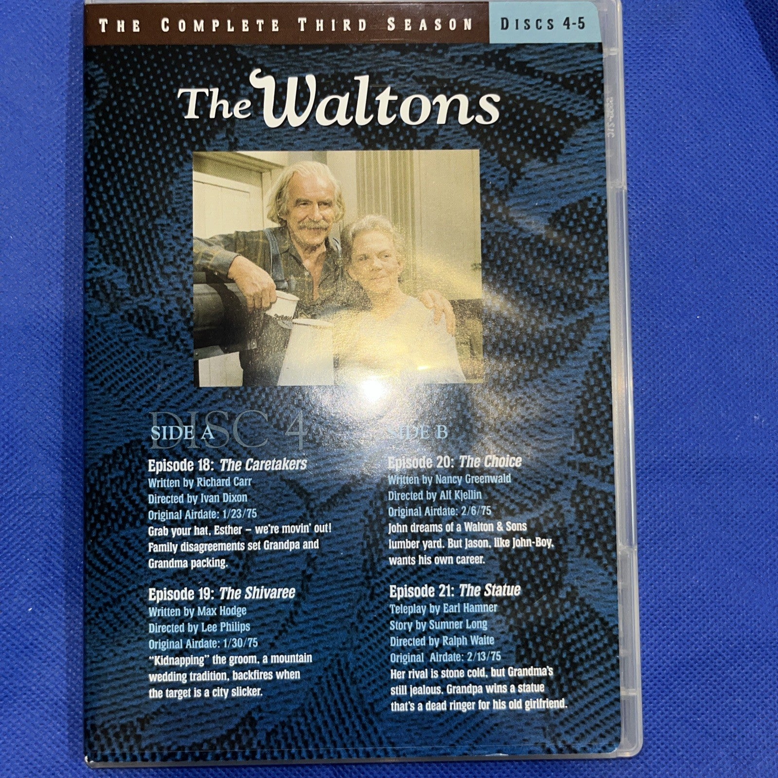 Waltons: Season 3 (DVD) Tested. Missing Disc 4