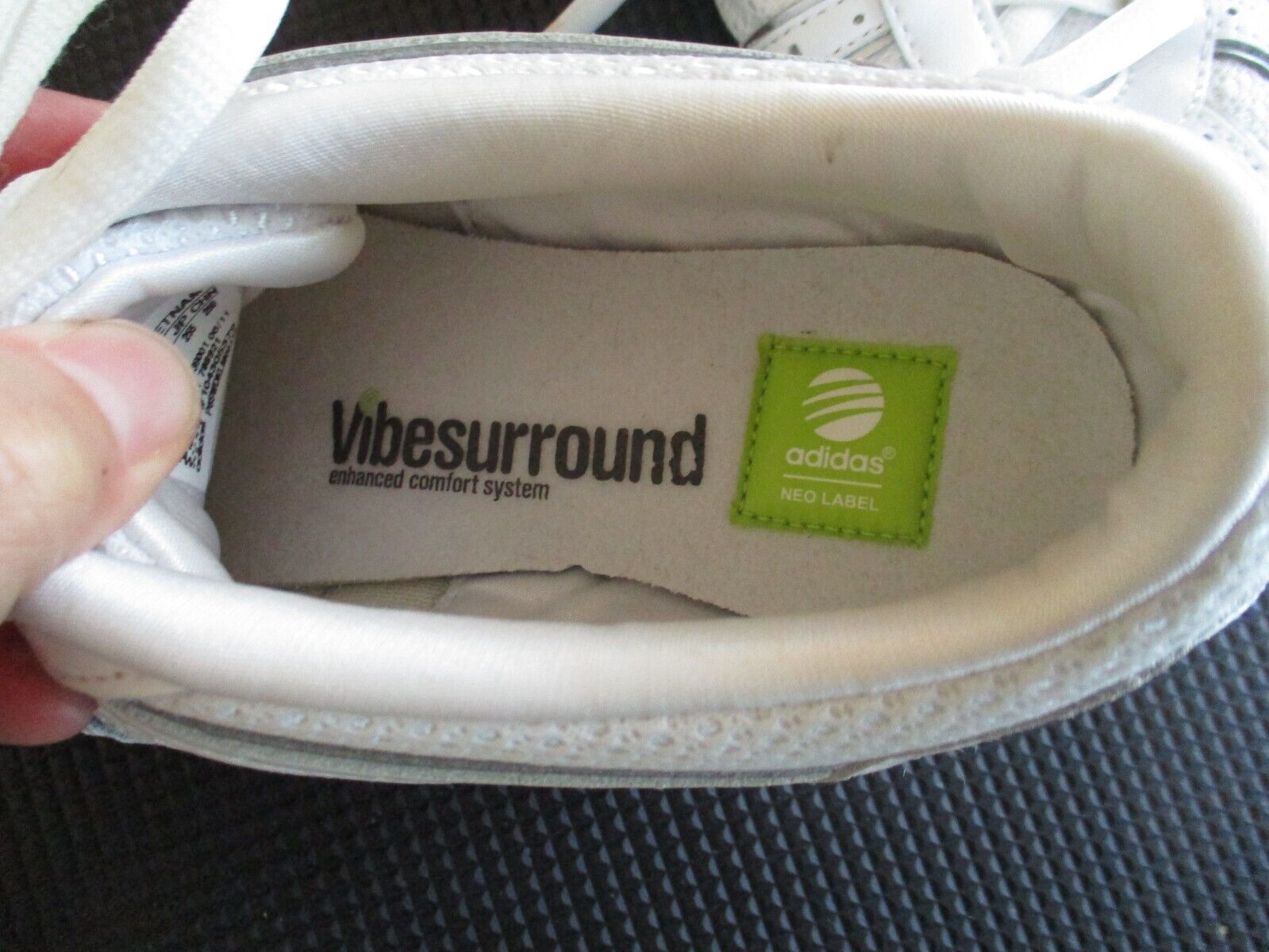 Adidas Vibe Surround White Sneakers Shoes Size US 8.5