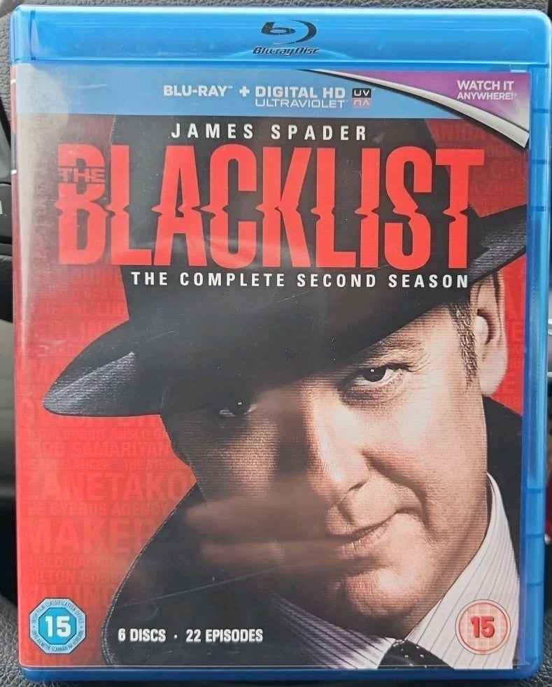Blacklist: Complete 2nd Season (Blu-ray) Region 2. Sealed. No Digital Download