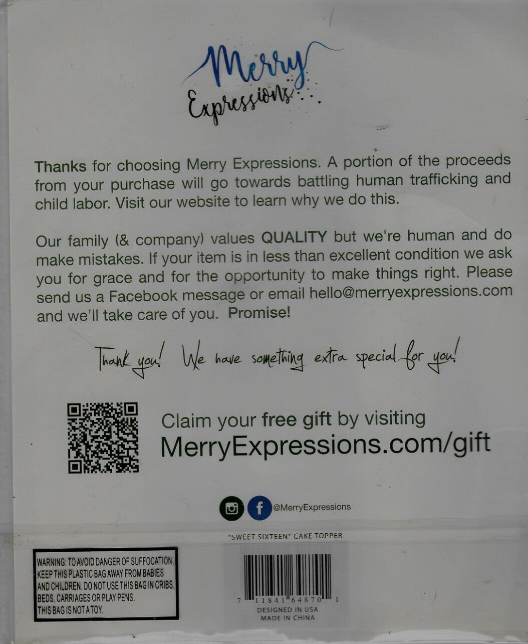 Sweet Sixteen Cake Topper