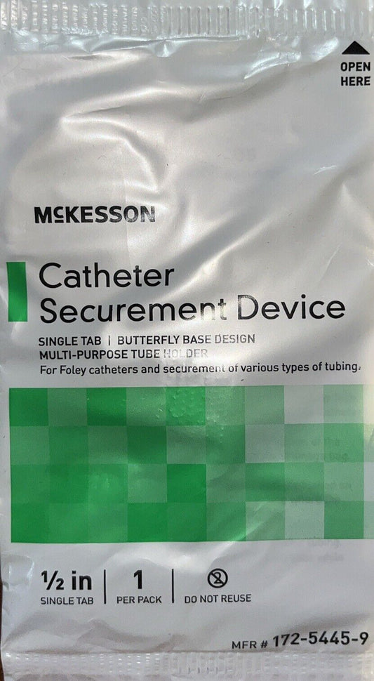 20 Pack - McKesson Catheter Securement Device 172-5445-9 - one per pack 1/2"
