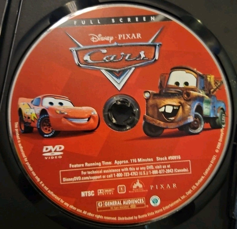 Cars (DVD, 2006) Tested. New Case