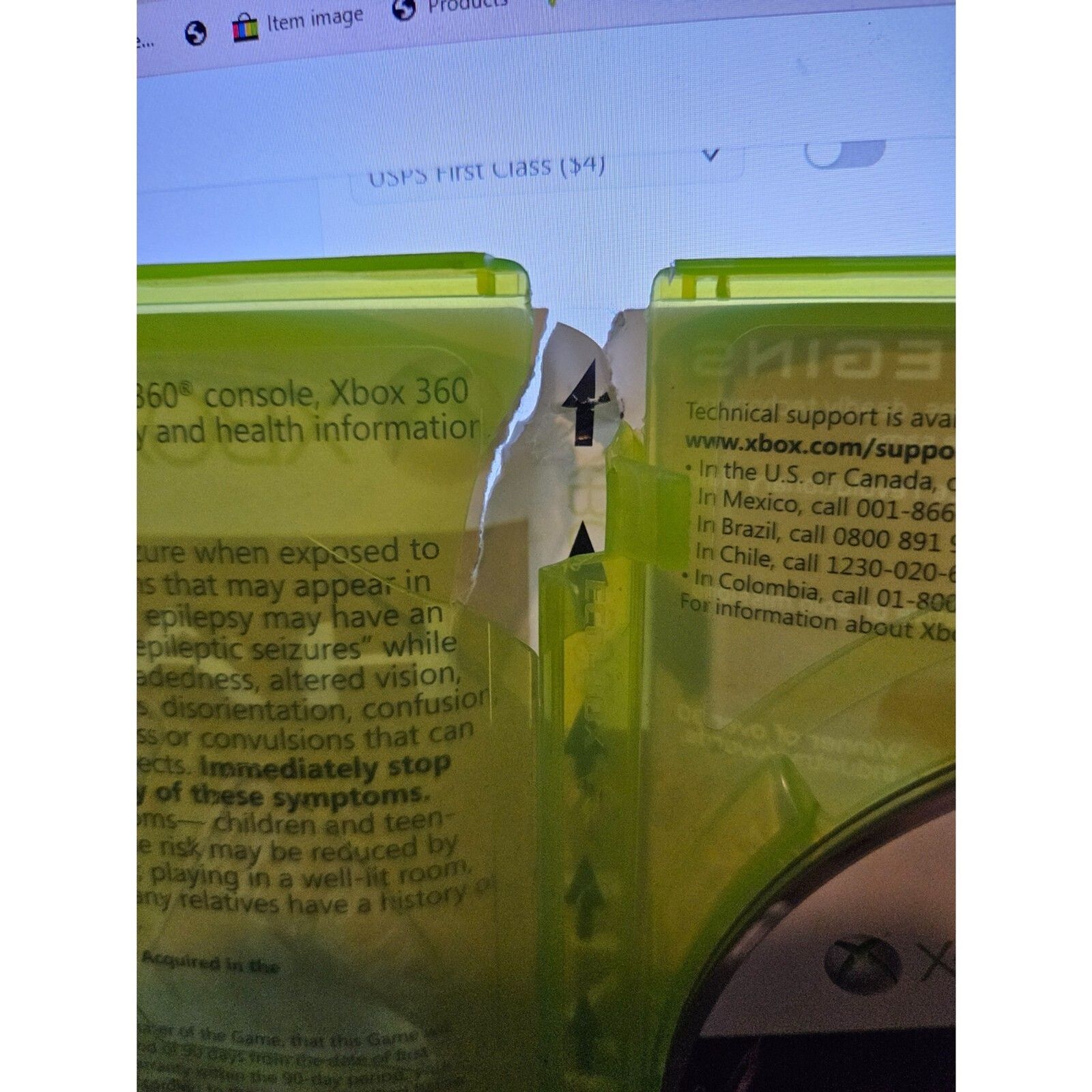 Halo 4 - XBOX 360. No Manual. Damaged Cover art. New Case. Tested