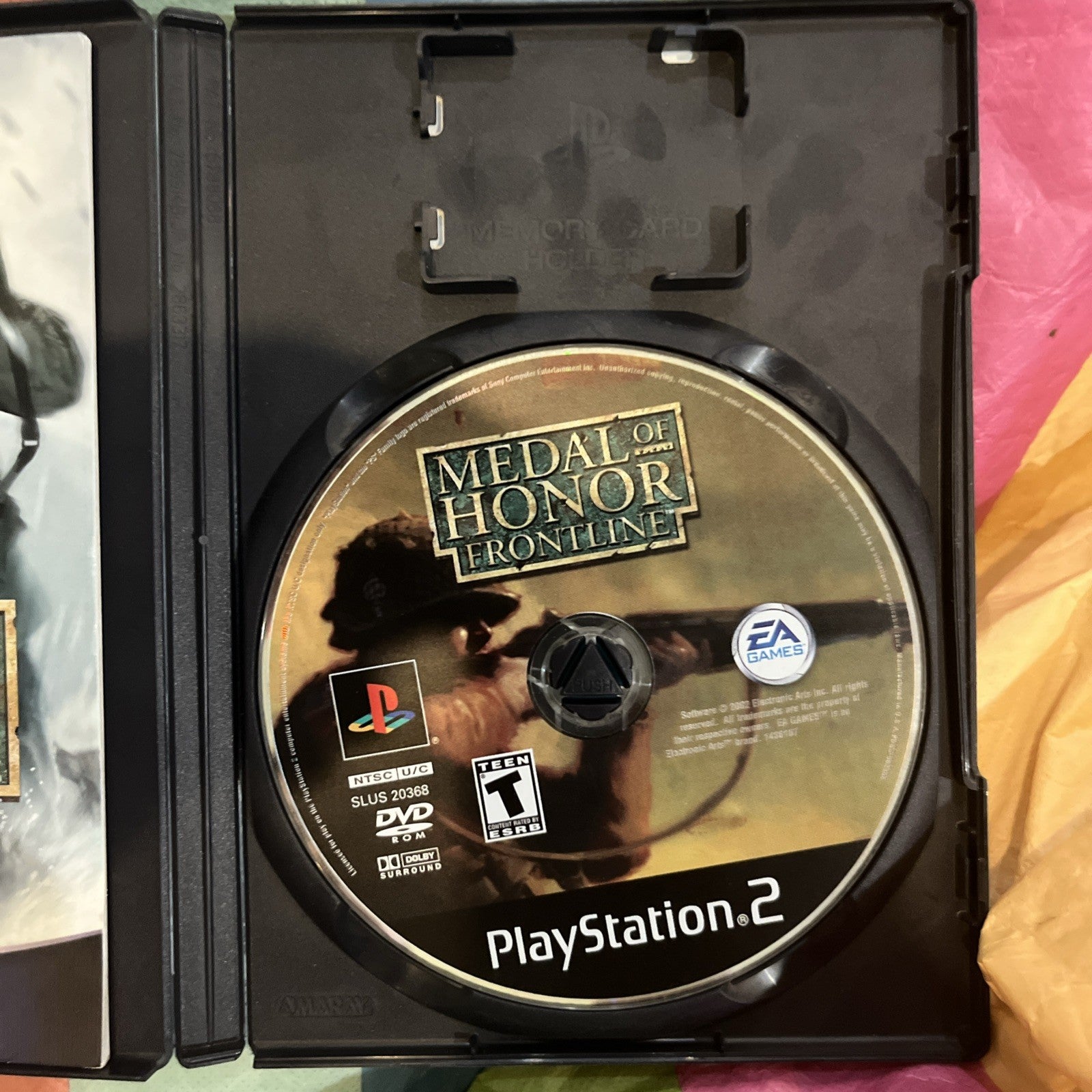 Medal of Honor: Frontline (PS2) Tested. Manual +  Reg Card. Original Case
