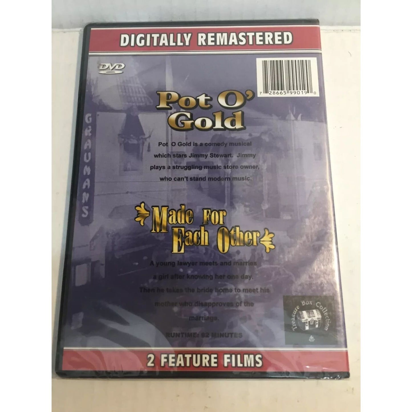 Made for Each Other / Pot O' Gold (DVD) Brand New Sealed