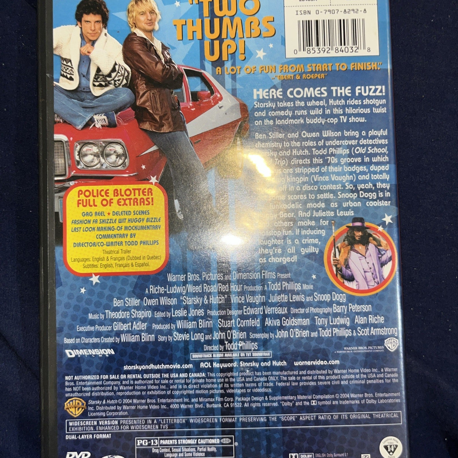 Starsky  Hutch (DVD, 2004, Widescreen) Sealed
