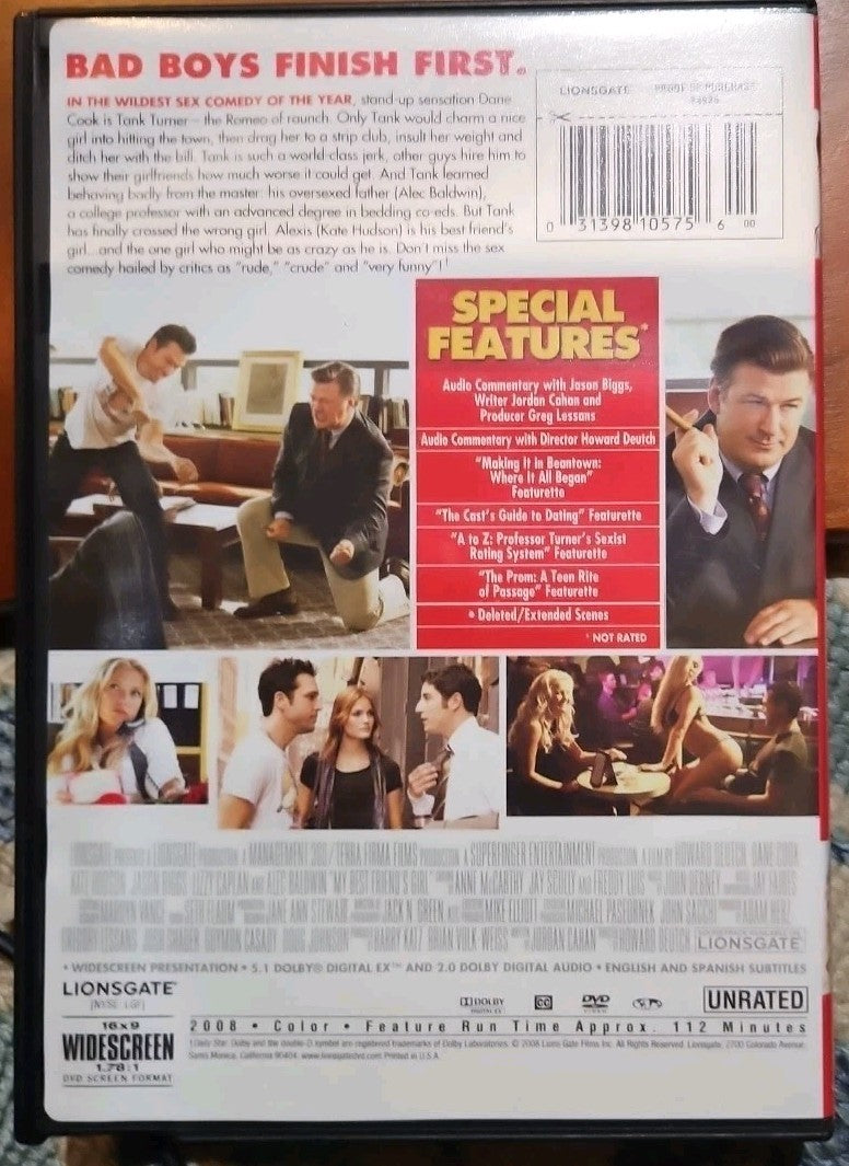 My Best Friend's Girl (DVD, 2008, Widescreen, Unrated) 