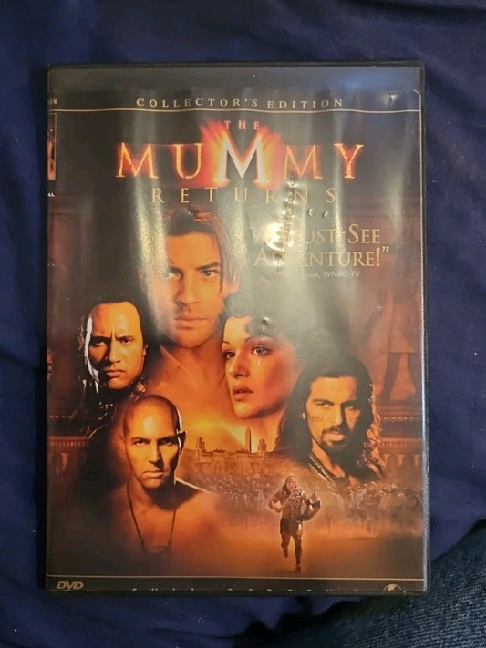Mummy Returns (DVD, 2001) Slimcase. Cropped Sleeve.
