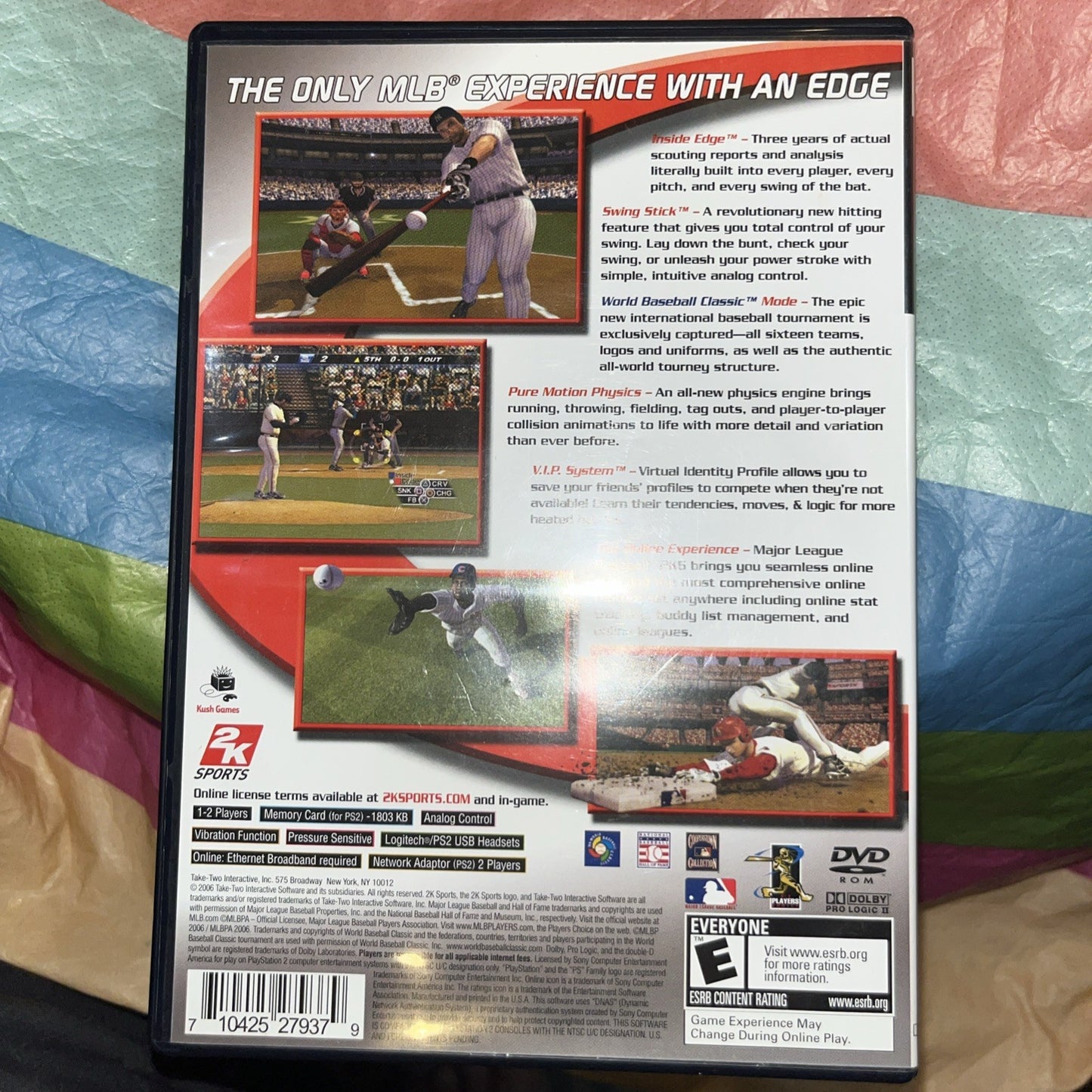 Major League Baseball 2K6 (Sony PlayStation 2, 2006) Tested. No Manual. See Pics