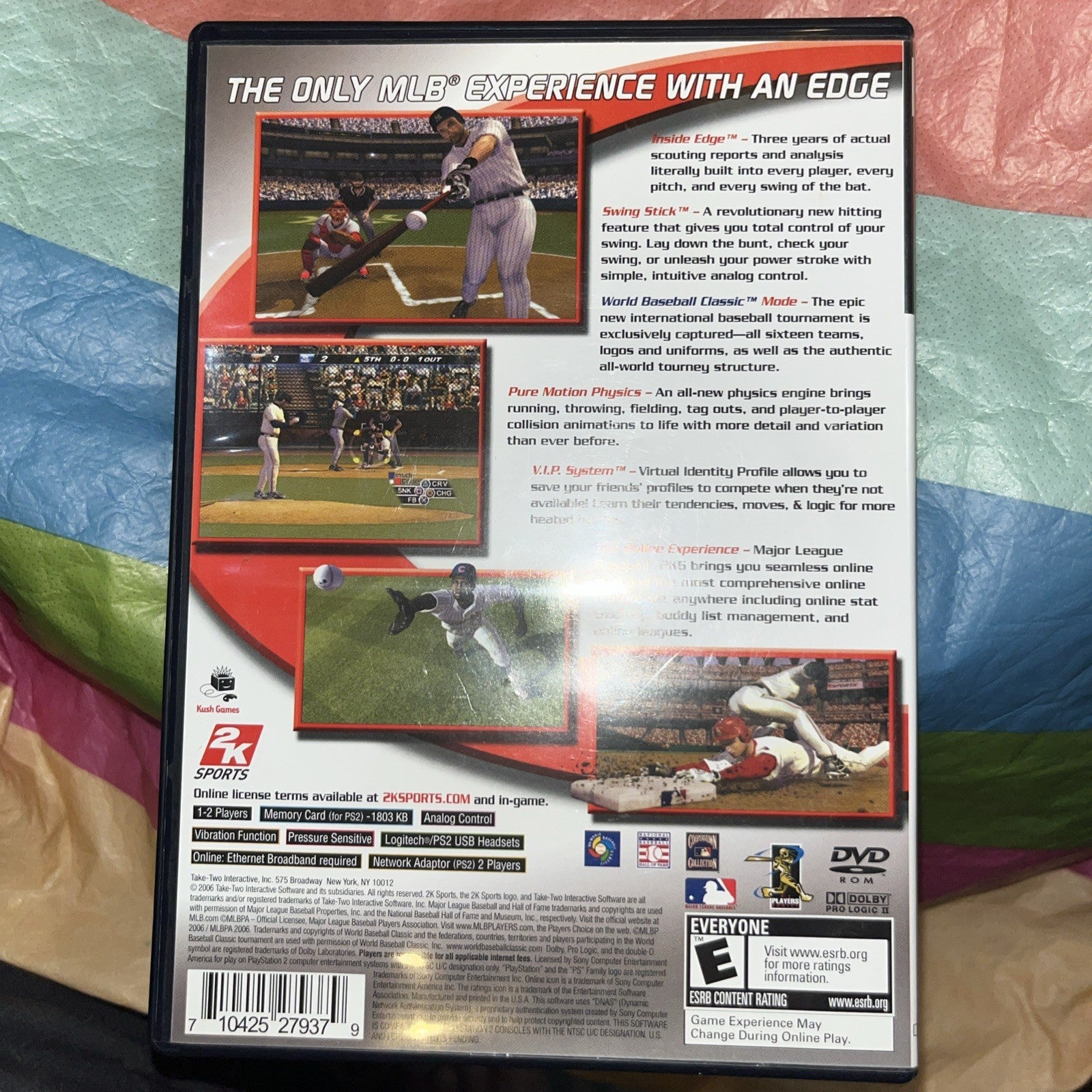 Major League Baseball 2K6 (Sony PlayStation 2, 2006) Tested. No Manual. See Pics