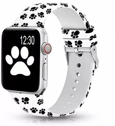 NEW Paw Print Apple Watch Band for 38/40/41mm Series 4,5,6,7,8,9, SE