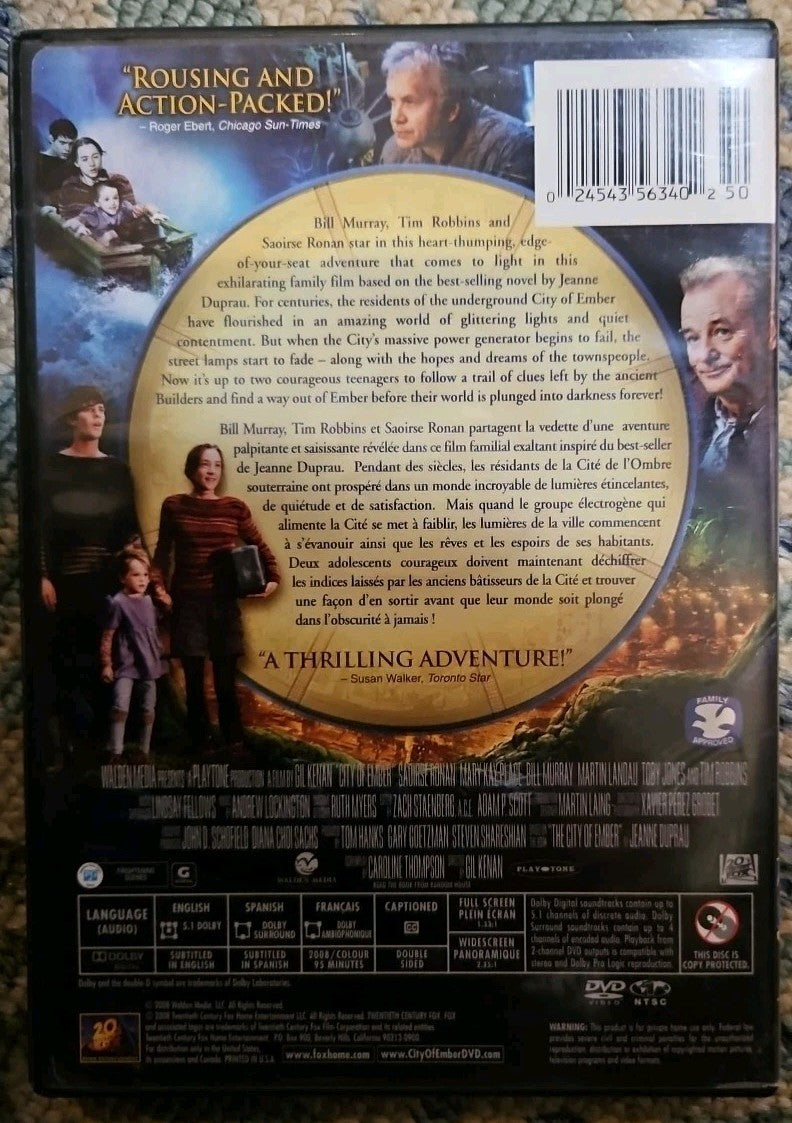 City of Ember (DVD, 2009, Widescreen) Tested. New Case. Resealed