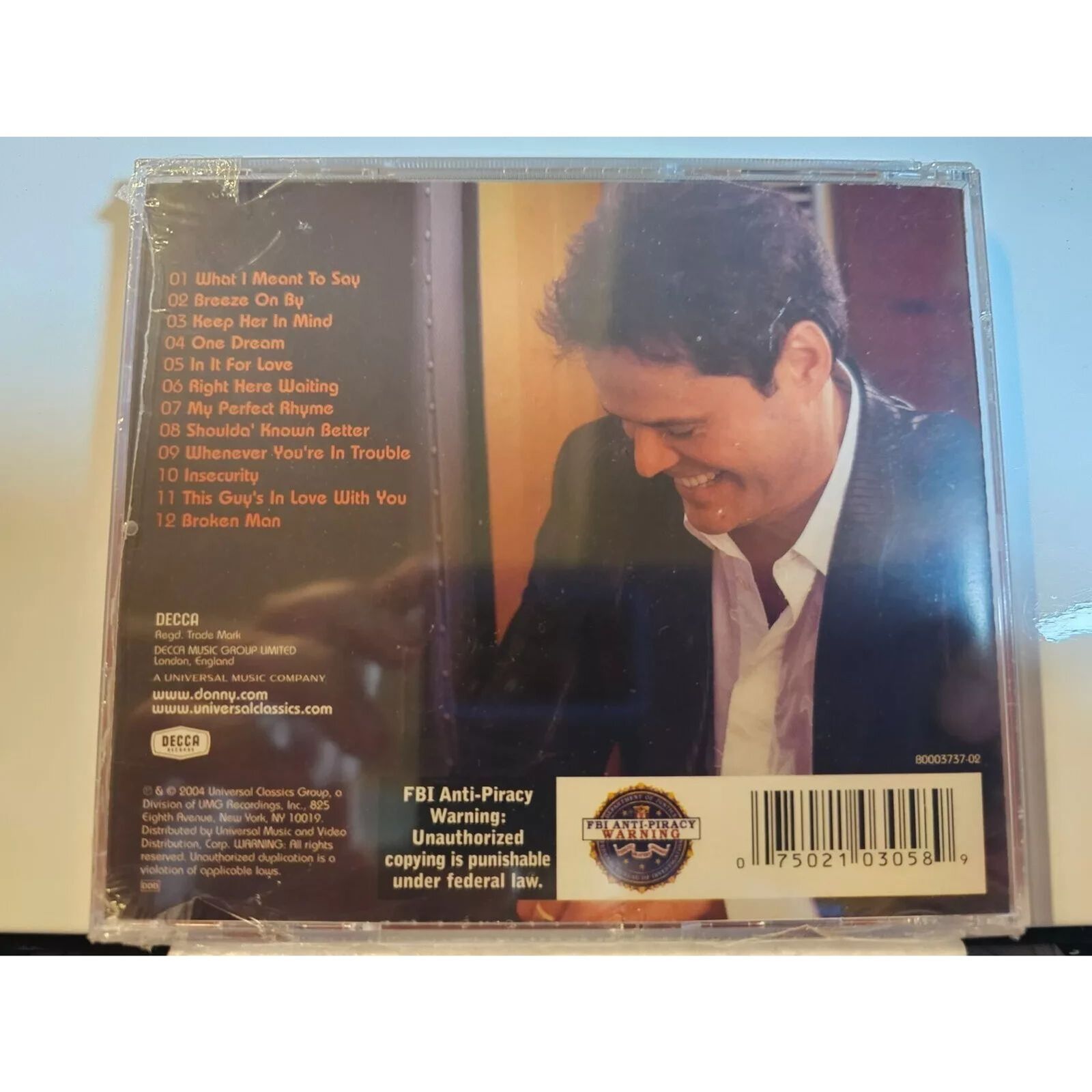 Donny Osmond: What I Meant to Say (DVD) Brand New