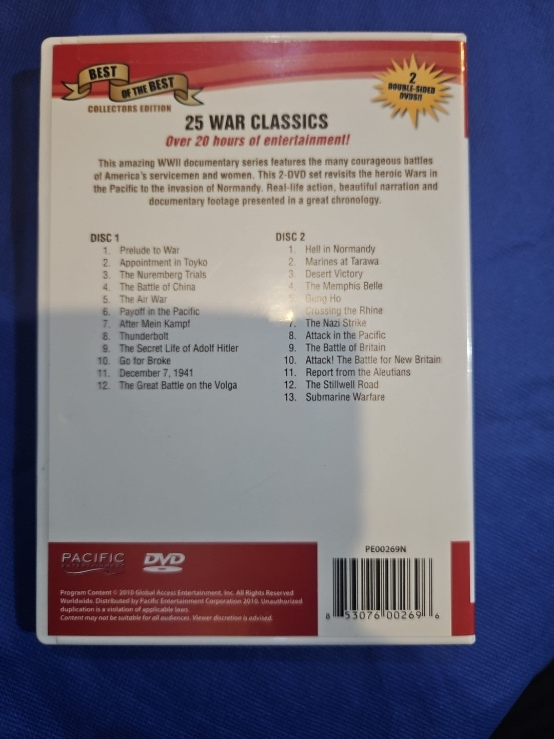 25 War Classics (DVD) Sealed