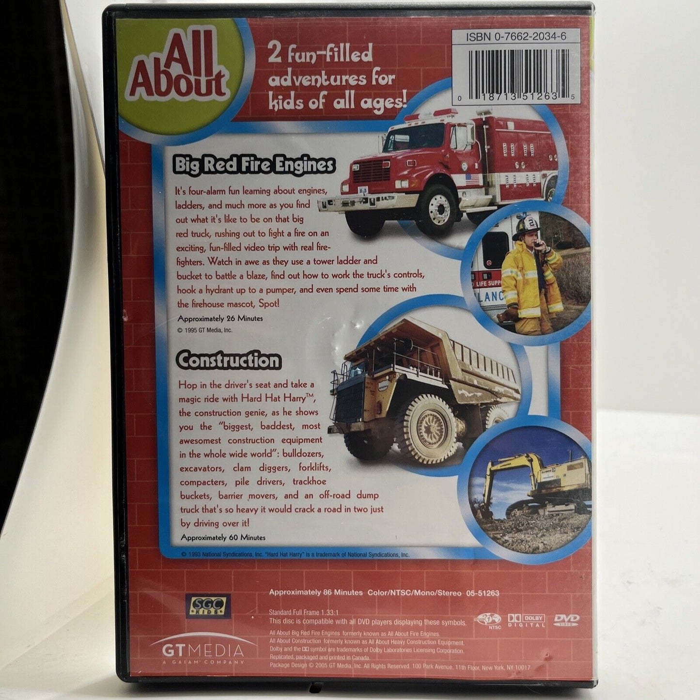All About Fire Engines / All About Construction (DVD, 2005)