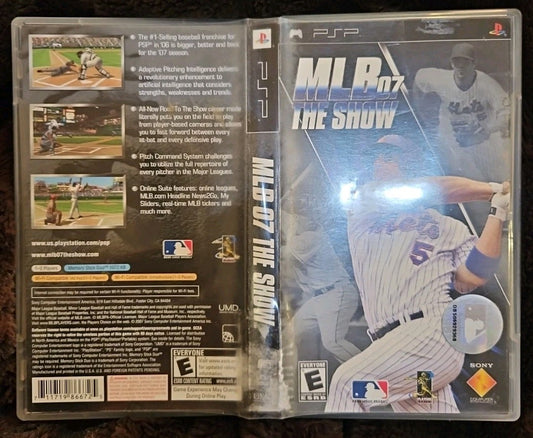 MLB 07: The Show ( PSP UMD ) No Game. Case. Box Art. 
