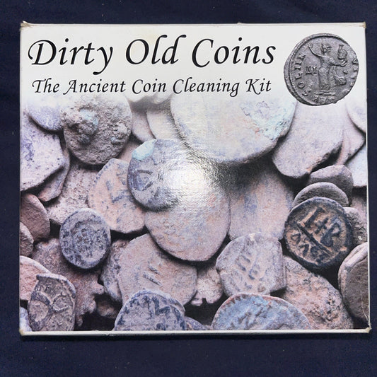 Vtg New Sealed Dirty Old Coins The Ancient Coin Cleaning Kit w Coin & CD-ROM