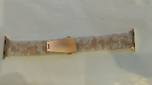 Faux Shell Watch Band w/ Band Repair / Install Kit - Brand New