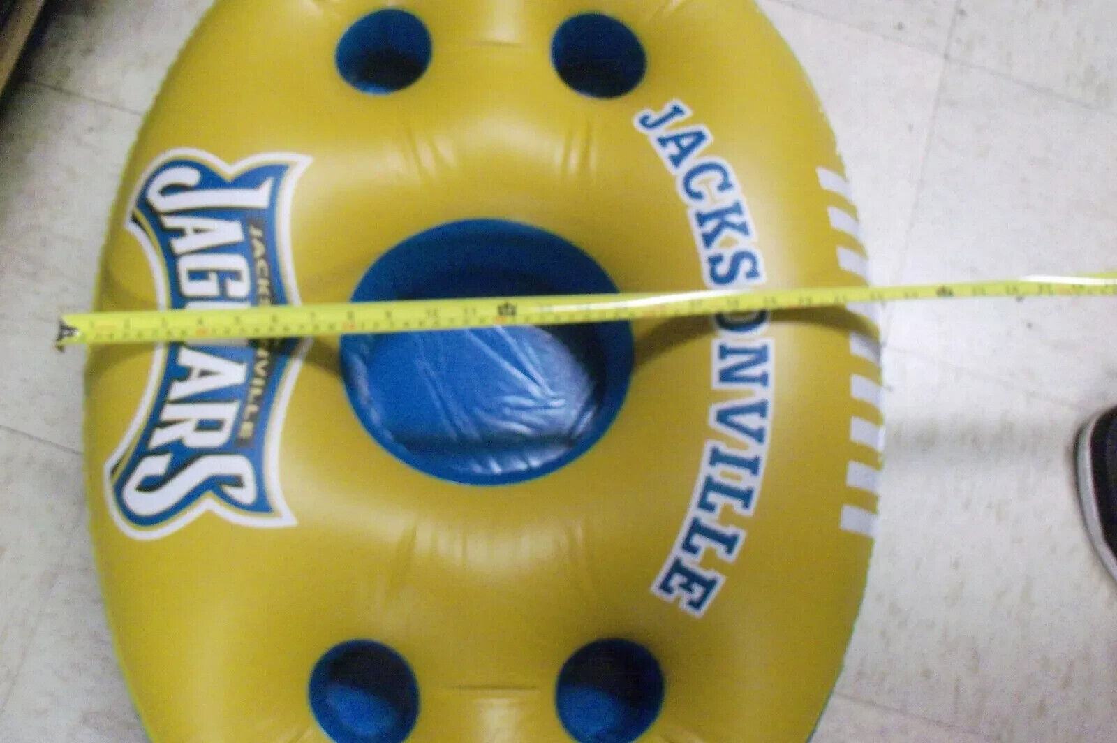 Jacksonville Jaguars NFL Inflatable 20" X 32" Floating Pool Bar - BRAND NEW