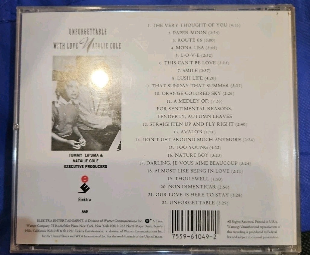 Unforgettable by Natalie Cole (CD, 1991)